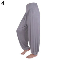 Womens Comfy Harem Loose Long Pants Belly Dance Boho Sports Wide Trousers Women Harem Long Pants Belly Dance Boho Trousers