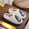 Christmas pattern unisex home winter wool slippers