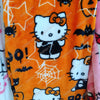 Hello Kitty Pajamas Halloween Flannel Fashion Trouser Women Kawaii Woolen Anime Cartoon Casual Home Pants