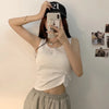 Tank Top for Women Ribbed Button Down Sleeveless Blouse Solid Color Casual Women's Teens Trendy Basic Summer Dresses