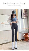 Womens High Waisted Seamless Leggings Sports Fitness Yoga Pants Gym Leggings Womens Elastic Shark Pants Cycling Pants Summer