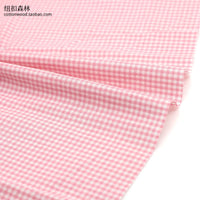 145x50cm Customized 2mm Cotton Small Plaid Fabric Yarn-Dyed Chaoyangge Doll Clothes Handmade Fabric DIY Fabric