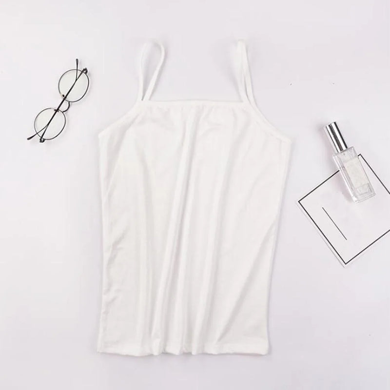 Summer Sexy Black Tank Top Women Sleeveless T-Shirt Fitness Sport Vest Tank Top Simple Solid Thin Camisole Female Undies