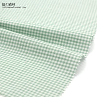 145x50cm Customized 2mm Cotton Small Plaid Fabric Yarn-Dyed Chaoyangge Doll Clothes Handmade Fabric DIY Fabric