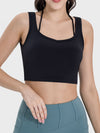 Crisscross Square Neck Active Tank