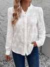 Notched Long Sleeve Shirt