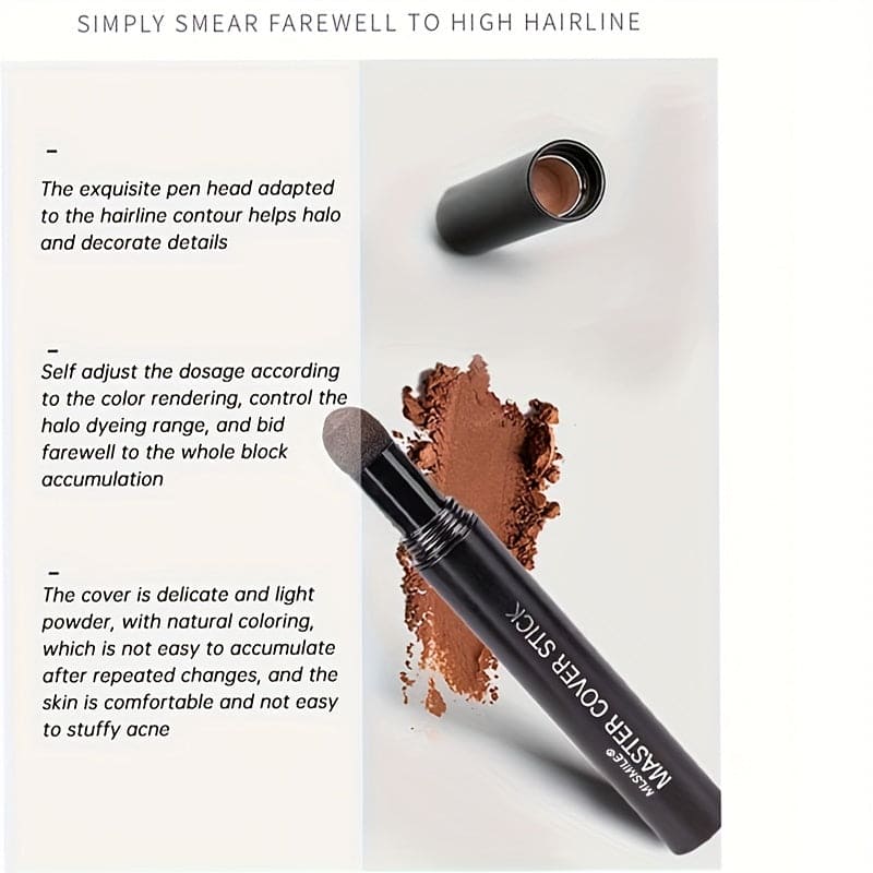 Instantly Hair Shadow Root Cover Up Stick - Waterproof Hairline Powder Filler for Natural-Looking Root Concealer