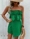 Ruffled Tube Romper