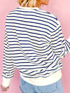 FIRECRACKER Striped Long Sleeve Sweatshirt