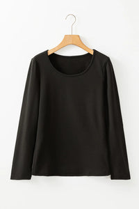 Round Neck Long Sleeve Top