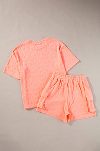 Round Neck Half Sleeve Top and Shorts Set