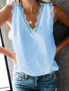 Lace Detail V-Neck Tank