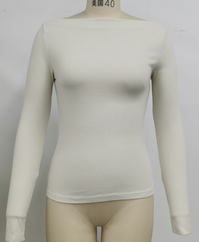 Women's Awdella Knitted Long Sleeve Top In Beige