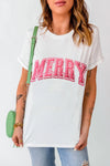 MERRY Round Neck Short Sleeve T-Shirt