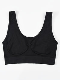 7pcs Solid Seamless Sporty Bra, Comfy & Breathable Bra, Women's Lingerie & Underwear