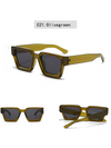 New women's thick frame sunglasses trendy square frame sunglasses