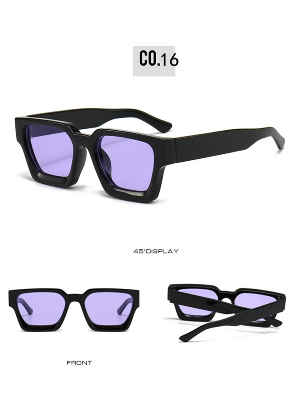 New women's thick frame sunglasses trendy square frame sunglasses