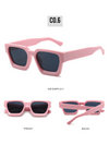 New women's thick frame sunglasses trendy square frame sunglasses