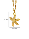 New versatile holiday ocean starfish pendant necklace