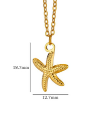 New versatile holiday ocean starfish pendant necklace