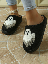 Halloween new cotton slippers for men and women at home skull screaming cotton slippers