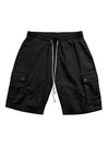 Casual Men's Slim Drawstring Shorts Thin Quarter Pants Cargo Shorts