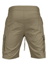 Casual Men's Slim Drawstring Shorts Thin Quarter Pants Cargo Shorts