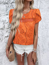 New style casual jacquard short-sleeved top