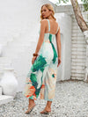 New printed shoulder strap hollow jumpsuit