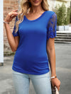 New casual lace short-sleeved T-shirt