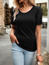 New casual lace short-sleeved T-shirt