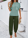 Spring and summer temperament casual solid color woolen trousers suit