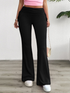 Spring and summer casual solid color slim-fit pleated trousers