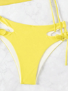 Sexy bikini three piece swimsuit beach tether bikini