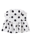 Ladies' new fashion all-match one-shoulder sleeveless polka dot tube top suit