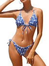 Bikini women's split sexy floral high-end fashion swimsuit bikini beach swimsuit