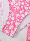 New three-piece swimsuit female small floral Bikini