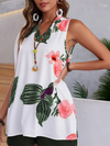 Women's Printed Casual Vacation Top and Shorts Set