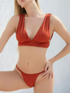 Fashion sexy women's solid color bikini set