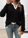 Women's Temperament Loose V-Neck Sweater