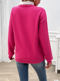 Women's Temperament Loose V-Neck Sweater