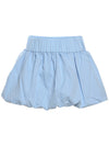 Ladies new style solid color versatile bubble skirt high waist ultra short skirt