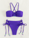 New style bikini solid color sexy push up swimsuit