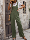 Women's casual texture loose pleated overalls