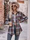 Women's Casual Fashion Oversize Loose Plaid Shirt