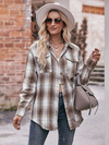 Women's Casual Fashion Oversize Loose Plaid Shirt