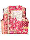 Ladies New Retro Print Quilted Cotton Vest