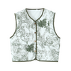 Ladies New Retro Print Quilted Cotton Vest