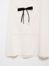 New contrast bow knitted mini dress