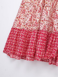 New women's casual holiday flower print skirt